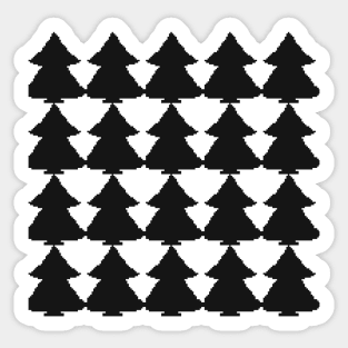 Christmas tree pattern lovers Sticker